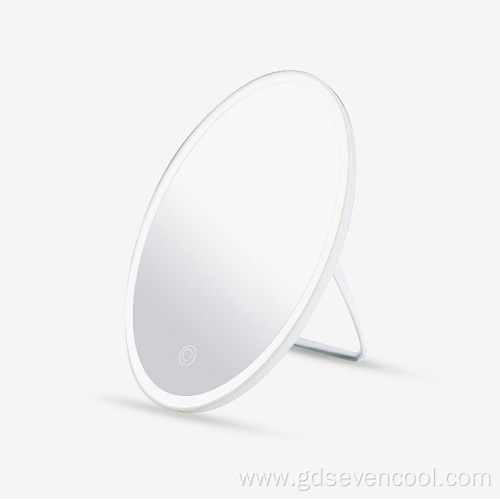 Oval 6000K Mirror Led Desktop Makeup Mirror